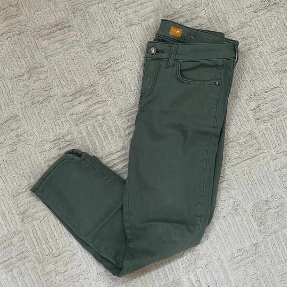 Anthropologie Pilcro and the Letterpress Stet cropped pants green Size 27